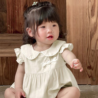 Load image into Gallery viewer, Baby Girls Solid Color Rompers Wholesale 240522369
