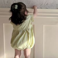 Load image into Gallery viewer, Baby Girls Solid Color Rompers Wholesale 240522369
