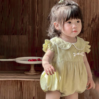 Load image into Gallery viewer, Baby Girls Solid Color Rompers Wholesale 240522369
