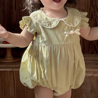 Load image into Gallery viewer, Baby Girls Solid Color Rompers Wholesale 240522369
