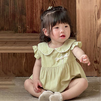 Load image into Gallery viewer, Baby Girls Solid Color Rompers Wholesale 240522369
