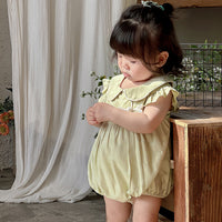 Load image into Gallery viewer, Baby Girls Solid Color Rompers Wholesale 240522369
