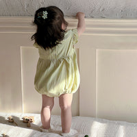 Load image into Gallery viewer, Baby Girls Solid Color Rompers Wholesale 240522369
