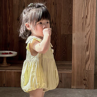 Load image into Gallery viewer, Baby Girls Solid Color Rompers Wholesale 240522369
