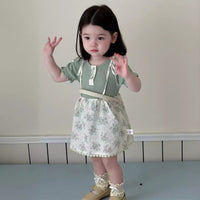 Load image into Gallery viewer, Baby Kid Girls Flower Embroidered Dresses Wholesale 240522409
