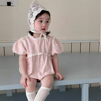 Load image into Gallery viewer, Baby Girls Solid Color Rompers Wholesale 240522423
