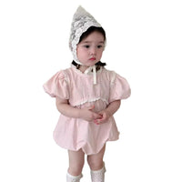 Load image into Gallery viewer, Baby Girls Solid Color Rompers Wholesale 240522423
