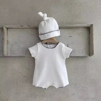 Load image into Gallery viewer, Baby Girls Boys Solid Color Rompers Wholesale 24052247
