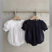 Load image into Gallery viewer, Baby Girls Solid Color Rompers Wholesale 24052262
