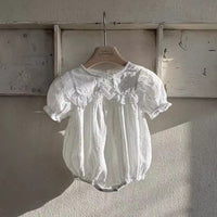 Load image into Gallery viewer, Baby Girls Solid Color Rompers Wholesale 24052262
