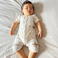 Load image into Gallery viewer, Baby Girls Boys Animals Cartoon Print Rompers Wholesale 24052267
