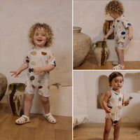 Load image into Gallery viewer, Baby Girls Boys Color-blocking Print Rompers Wholesale 24052268
