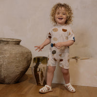 Load image into Gallery viewer, Baby Girls Boys Color-blocking Print Rompers Wholesale 24052268
