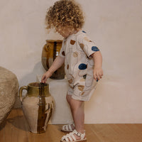 Load image into Gallery viewer, Baby Girls Boys Color-blocking Print Rompers Wholesale 24052268
