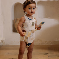 Load image into Gallery viewer, Baby Girls Boys Color-blocking Print Rompers Wholesale 24052268
