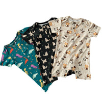 Load image into Gallery viewer, Baby Boys Dinosaur Animals Cartoon Print Rompers Wholesale 24052291
