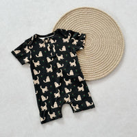 Load image into Gallery viewer, Baby Boys Dinosaur Animals Cartoon Print Rompers Wholesale 24052291
