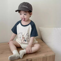 Load image into Gallery viewer, Baby Boys Letters Animals Rompers Wholesale 24052293
