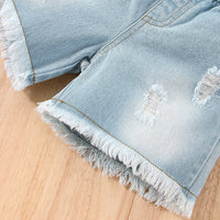 Load image into Gallery viewer, 2 Pieces Set Baby Girls Flower Print Tank Tops And Solid Color Shorts Wholesale 24070103
