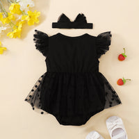 Load image into Gallery viewer, Baby Girls Solid Color Rompers Wholesale 24070104
