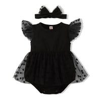 Load image into Gallery viewer, Baby Girls Solid Color Rompers Wholesale 24070104

