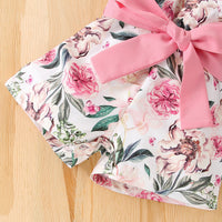 Load image into Gallery viewer, Baby Kid Girls Flower Print Rompers Wholesale 24070105
