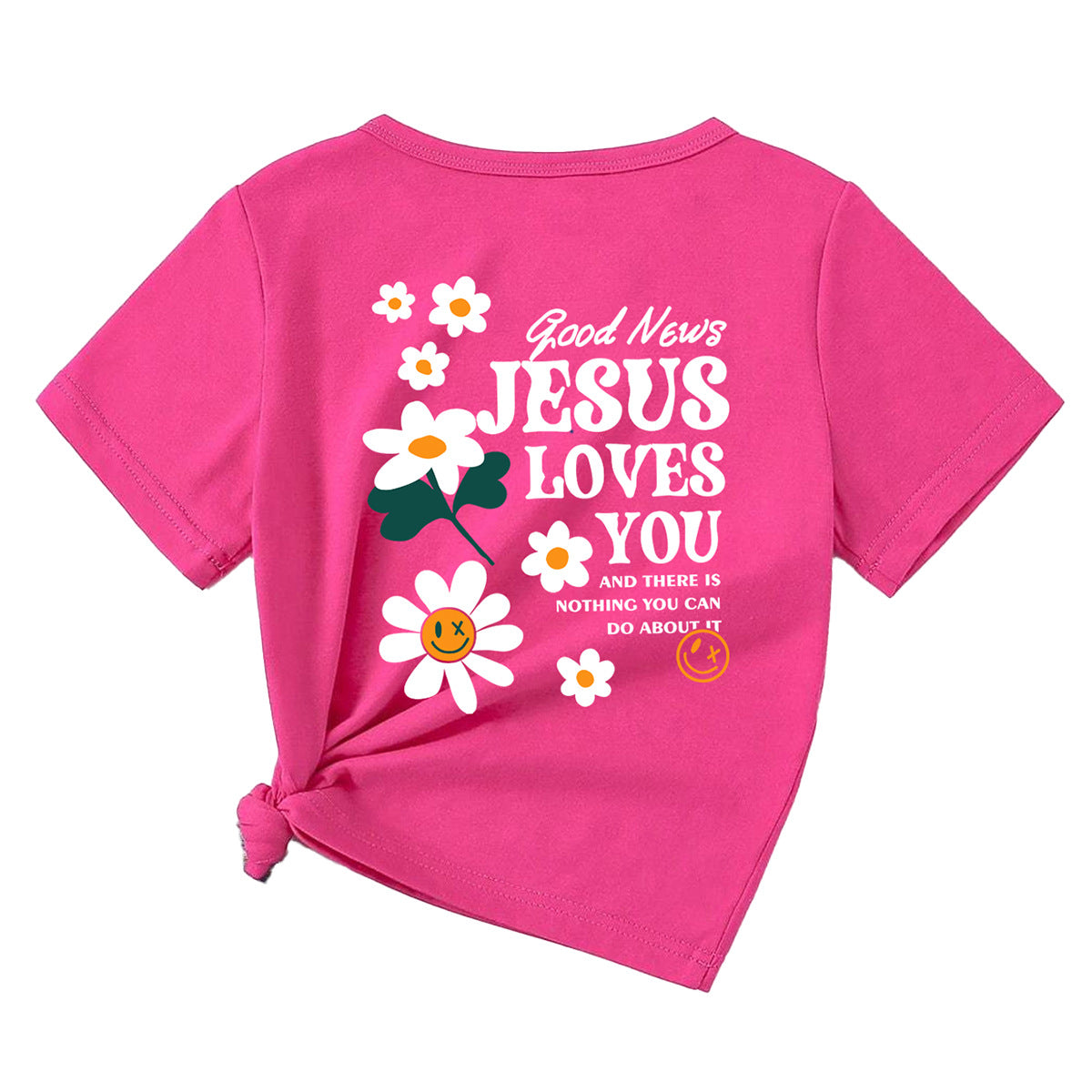 Kid Girls Letters Flower Tops Wholesale 240701108