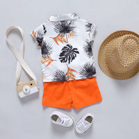 Load image into Gallery viewer, 2 Pieces Set Baby Boys Dinosaur Plant Tank Tops And Solid Color Shorts Wholesale 24070111
