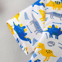 Load image into Gallery viewer, 2 Pieces Set Baby Boys Dinosaur Plant Tank Tops And Solid Color Shorts Wholesale 24070111
