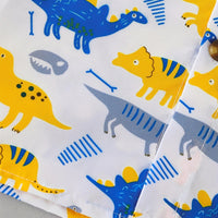 Load image into Gallery viewer, 2 Pieces Set Baby Boys Dinosaur Plant Tank Tops And Solid Color Shorts Wholesale 24070111
