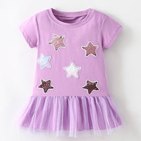 Load image into Gallery viewer, Baby Kid Girls Star Dresses Wholesale 240701112

