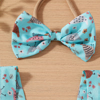 Load image into Gallery viewer, Baby Girls Animals Print Rompers Wholesale 240701114
