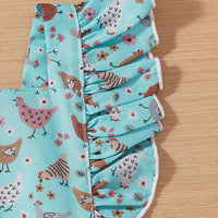 Load image into Gallery viewer, Baby Girls Animals Print Rompers Wholesale 240701114
