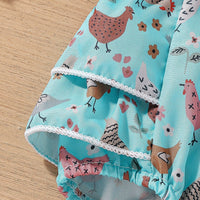 Load image into Gallery viewer, Baby Girls Animals Print Rompers Wholesale 240701114
