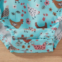 Load image into Gallery viewer, Baby Girls Animals Print Rompers Wholesale 240701114
