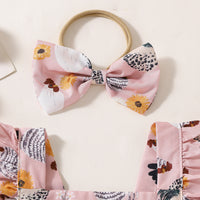 Load image into Gallery viewer, Baby Girls Animals Print Rompers Wholesale 240701114
