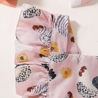 Load image into Gallery viewer, Baby Girls Animals Print Rompers Wholesale 240701114
