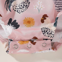 Load image into Gallery viewer, Baby Girls Animals Print Rompers Wholesale 240701114
