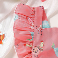 Load image into Gallery viewer, Baby Girls Animals Print Rompers Wholesale 240701114
