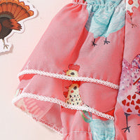 Load image into Gallery viewer, Baby Girls Animals Print Rompers Wholesale 240701114
