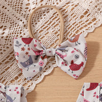 Load image into Gallery viewer, Baby Girls Animals Print Rompers Wholesale 240701114
