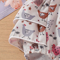 Load image into Gallery viewer, Baby Girls Animals Print Rompers Wholesale 240701114
