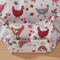 Load image into Gallery viewer, Baby Girls Animals Print Rompers Wholesale 240701114
