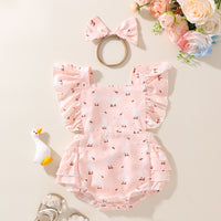 Load image into Gallery viewer, Baby Girls Animals Cartoon Rompers Wholesale 240701116
