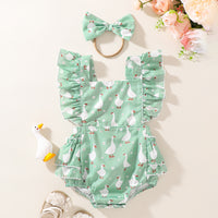 Load image into Gallery viewer, Baby Girls Animals Cartoon Rompers Wholesale 240701116
