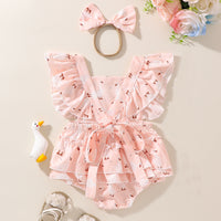 Load image into Gallery viewer, Baby Girls Animals Cartoon Rompers Wholesale 240701116
