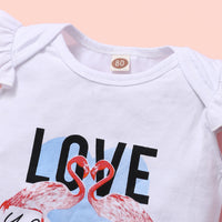 Load image into Gallery viewer, 2 Pieces Set Baby Girls Polka dots Skirts And Letters Rompers Wholesale 240701137
