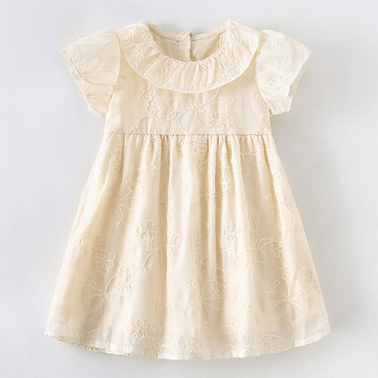 Baby Kid Girls Solid Color Dresses Wholesale 240701141