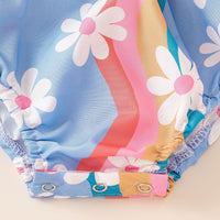 Load image into Gallery viewer, Baby Girls Flower Print Rompers Wholesale 240701146
