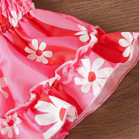 Load image into Gallery viewer, Baby Girls Flower Print Rompers Wholesale 240701146
